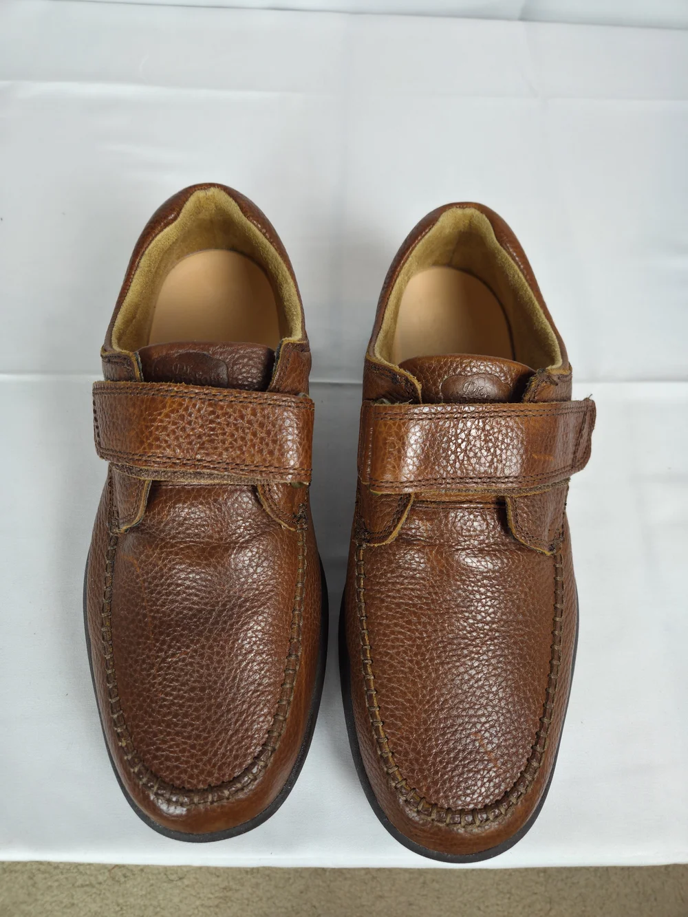 Men’s Chestnut Leather Derby Shoes. New... 11 Wide.
